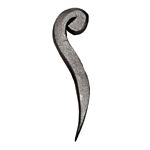(14/059) INDITAL GD0035 SCROLL (1-9/16" W X 5-1/8" H)