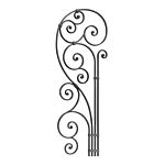 (053) INDITAL GD164/1 "LEFT" BALUSTER (39-1/2" H X 15" W)