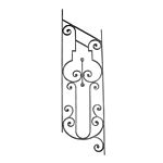 (036) INDITAL GD245/2 GONZATO PANEL 9/16" X 5/16" MATERIAL 13" X 39-3/8"