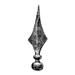 (148) INDTL 120/1 FORGED SPEAR (8-21/32" H X 9/16" DIA.)