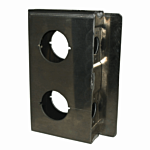 KEEDEX DOUBLE HOLE 1-3/4" WIDE LOCK BOX- STEEL (2-3/4" B.S.)
