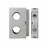 KEEDEX DOUBLE HOLE 2" WIDE LOCK BOX- STEEL (2-3/4" B.S.)