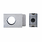 KEEDEX SINGLE HOLE 2" WIDE LOCK BOX - STEEL (2-3/4" B.S.)