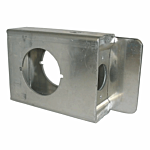 KEEDEX SINGLE HOLE 1-5/8" WIDE LOCK BOX - STAINLESS STEEL (2-3/4" B.S.)