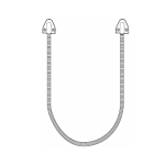 KEEDEX ARMORED DOOR LOOP 1/4" I.D. FLEX X 24"
