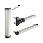 LOCINOX COMPACT HYDRAULIC GATE CLOSER 180 DEGREE / SILVER (LION-ZILV)