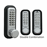 LOCKEY DOUBLE SIDED DEADLATCH W/KNOB (REPLACES LK2230DC-MG)