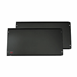 LOCKEY "PANIC SHIELD" (24" HIGH/ADJUSTABLE/NO HOLES) BLACK COLOR. WORKS W/ALL PANIC BARS.