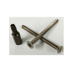 TORX TAMPER PROOF SCREW KIT FOR LOCKEY "DOUBLE SIDED" 2800 SERIES LOCKS (2 50MM SCREWS & 1 TORX BIT)