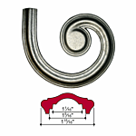 RIGHT - CAP RAIL LATERAL (1-15/16" W)