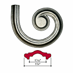 RIGHT - CAP RAIL LATERAL (1-3/4" WIDE)