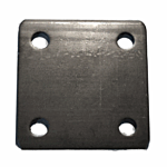 HEAVY DUTY FLAT MOUNT PLATE (3"X 3"X 3/16"/7 GA) (100/BX) (13/32" - .406" HOLES)