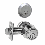 SCHLAGE "DOUBLE CYLINDER" DEADLATCH US 26D (SATIN CHROME) (626) (2-3/8" B.S.)