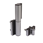 PR(S) LOCINOX "TIGER" COMPACT GATE CLOSER AND HINGE, ADJUSTABLE 180 DEGREES (SILVER)