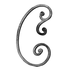 (C-4) INDITAL 1046/4 SQ. SCROLL (12-19/32 X 7-9/32 X 1/2 SQ.)