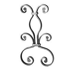 (C-28) INDITAL 35/2 STEEL SCROLL (13-9/16 X 7-7/8 X 1/2 X 1/4)