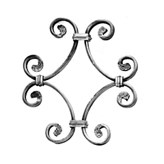 (C-28) INDITAL 36/1 STEEL SCROLL (9-7/32 X 8-11/16 X 1/2 X 1/4)