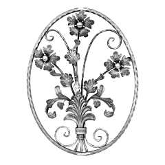 (C-24) INDTL 719/1 FLOWER PANEL (26-3/8" X 20-9/32" X 9/16" SQ.)