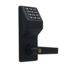 ALARM LOCK "MATTE BLACK" HEAVY DUTY ELECTRONIC WEATHERPROOF LOCK (SINGLE SIDED W/KEY)