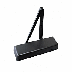 CAL-ROYAL SUPER DUTY HYD. DOOR CLOSER GRADE 1 "ADA" ADJ 1-6 (BLACK FINISH)