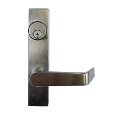 CAL-ROYAL "NARROW STYLE" ENTRANCE TRIM (FITS GLS9800 SERIES EXIT DEVICE)  (SILVER FINISH)