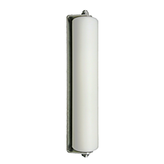 **PLASTIC** (12" X 2-1/2" DIA) WHITE W/BEARING H.D. GUIDE ROLLER
