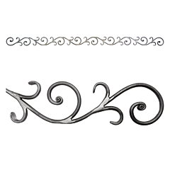 SCROLL GATE TOP (5-1/8" X 94-1/2")
