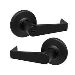KWIKSET "STOREROOM" HANDICAP LEVER W/"SMART KEY" US 514 (IRON BLACK)