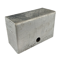 SLIM WHEEL "GALVANIZED" BOX (5  X 3 X 2-1/4) ***FITS NARROW 4" V-GROOVES***