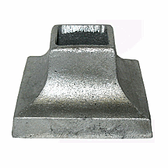 ALUMINUM COVER SHOE--3" X 3 (1-1/2" SQ. HOLE)