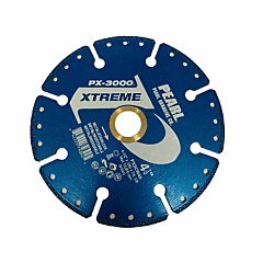 DIAMOND CUT-OFF WHEEL - 4.5 X .050 X 5/8 & 7/8 ARBOR PX-3000 BLUE WHEEL (PX3CW45)