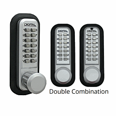 LOCKEY DOUBLE SIDED DEADLATCH W/KNOB (REPLACES LK2230DC-MG)