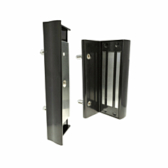LOCINOX MAGLOCK KIT (1320 LBS) 12/24 VDC W/HARDWARE (NO HANDLE) FITS 1 1/2"-3" SQ PROFILES. (BLACK FINISH)