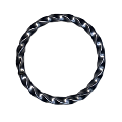 Twisted Square Tube Ring
